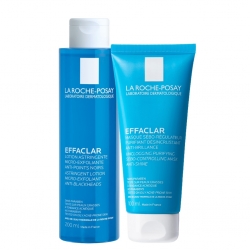 Фото Набор для глубокого очищения жирной проблемной кожи (лосьон для сужения пор 200 мл + очищающая матирующая маска 100 мл)