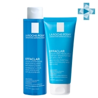 La Roche Posay - Набор для глубокого очищения жирной проблемной кожи (лосьон для сужения пор 200 мл + очищающая матирующая маска 100 мл)