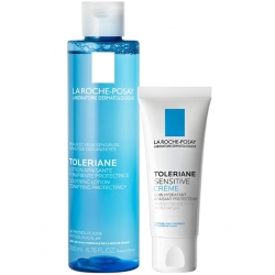 Фото Набор для базового ухода за чувствительной кожей (успокаивающий тоник 200 мл + увлажняющий крем с легкой текстурой Sensitive 40 мл)