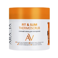 Aravia Laboratories - Горячий скраб для похудения Fit & Slim ThermoScrub, 300 мл фиксатор code deco slim wc 3016 crs 31656 сатинированный хром