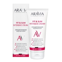 Aravia Laboratories - Крем для похудения моделирующий Fit & Slim Intensive Cream, 200 мл ручка дверная code deco slim h 30115 a blm 31626 матовая алюминий