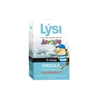 Lysi - Детский комплекс омега-3 с витамином Д, 60 жевательных капсул