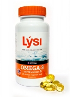 Lysi - Омега-3 с витамином Д, 60 капсул дгк для детей california gold nutrition 1050 мг омега 3 с витамином d3 59 мл
