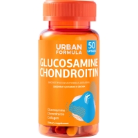 Urban Formula - Комплекс для суставов и связок Glucosamine Chondroitin, 50 капсул