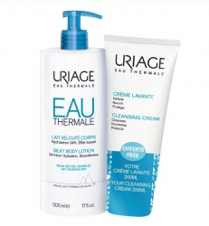 Фото Набор (увлажняющее молочко для тела 500 мл + очищающий пенящийся крем 200 мл)