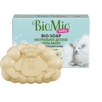 BioMio - Натуральное детское крем-мыло с маслом ши, 90 г белита экомыло детское для очищения с первых дней жизни 260