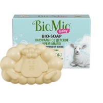 Фото BioMio - Натуральное детское крем-мыло с маслом ши, 90 г