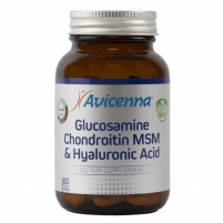 Фото Avicenna - Комплекс "Глюкозамин хондроитин MSM + гиаулороновая кислота", 60 таблеток