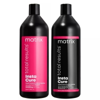 Matrix - Набор против ломкости и пористости волос Total results Instacure (шампунь 1000 мл + кондиционер 1000 мл) matrix профессиональный кондиционер instacure для восстановления волос с жидким протеином 1000 мл х 2 шт