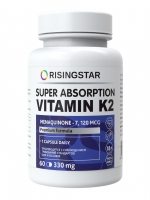 Risingstar - Витамин К2 (менахинон-7) 330 мг, 60 капсул - фото 1