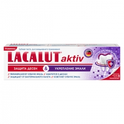 Фото Lacalut - Зубная паста Aktiv "Защита десен и укрепление эмали", 75 мл