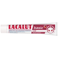 Lacalut - Зубная паста Basic Gum для защиты десен, 75 мл биорипейр паста зубная для комплексной защиты зубов и десен 75мл