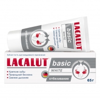 Фото Lacalut Basic White - Отбеливающая зубная паста, 65 г