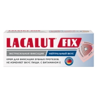 

Lacalut - Крем для фиксации зубных протезов Fix c нейтральным вкусом, 20 г