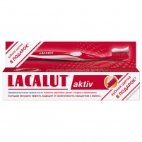 Фото Lacalut - Промо-набор Aktiv (зубная паста 75 мл + мягкая зубная щетка)