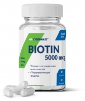 CyberMass - Пищевая добавка Biotin 5000 мкг, 60 капсул - фото 1
