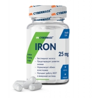 CyberMass - Пищевая добавка Iron 25 мг, 60 капсул - фото 1