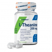 CyberMass - Пищевая добавка Theanine 200 мг, 60 капсул добавка doctor s best ginkgo extra strength 120 мг 360 капсул