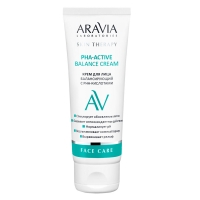 Aravia Laboratories - Крем для лица, балансирующий с PHA-кислотами PHA-Active Balance Cream, 50 мл aravia laboratories крем успокаивающий с ниацинамидом spf 20 acne balance cream