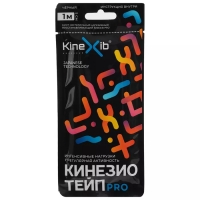 Kinexib - Кинезио тейп Pro 1 м х 5 см, черный kinexib спортивный тейп 9 1 м х 3 8 см черный