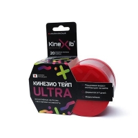 Kinexib - Кинезио тейп Ultra 5 м х 5 см, красный кинезио тейп kinexib pro 5м х5см бинт