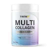 1Win - Комплекс Мульти коллаген с витамином C нейтральный вкус, 30 порций, 240 г