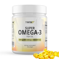 1Win - Комплекс "Омега-3" 900 мг, 180 капсул - фото 1