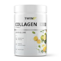 1Win - Комплекс "Коллаген с витамином С" со вкусом лимон-лайм, 30 порций, 180 г - фото 1