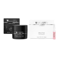Janssen Cosmetics - Набор средств с экстрактом черной икры для лица: крем 50 мл + концентрат 2 мл х 7 шт осветляющее мыло для лица шеи и области декольте