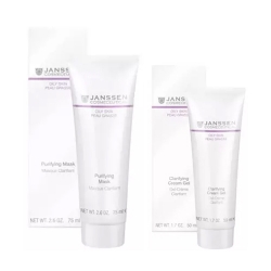 Фото Janssen Cosmetics - Набор средств для жирной и проблемной кожи: маска 75 мл + крем-гель 50 мл