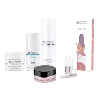 Janssen Cosmetics - Anti-Age набор Укрепление и питание: крем для век 15 мл + гель для век + тоник 200 мл + маска для губ 15 мл + сыворотка для век 1,5 мл х 7 шт