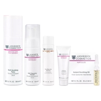 Janssen Cosmetics - Набор "Восстановление и защита" для чувствительной и реактивной кожи: мусс 150 мл + тоник 200 мл + маска 75 мл + масло 2 мл х 7 шт + лосьон 100 мл