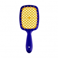 Фото Janeke - Щетка Super Brush The Original для волос, синяя с желтым, 20,3 x 8,5 x 3,1 см
