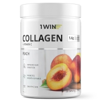 1Win - Комплекс "Коллаген с витамином С" со вкусом персика, 30 порций, 180 г - фото 1