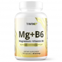1Win - Комплекс "Магния цитрат с витамином B6", 120 капсул - фото 1