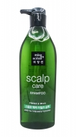 Mise En Scene - Восстанавливающий шампунь для чувствительной кожи головы Energy from Jeju Green Tea Scalp Care, 680 мл botavikos сыворотка концентрат energy против перхоти для кожи головы 100