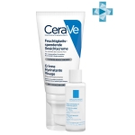 Фото CeraVe - Набор: Увлажняющий лосьон CeraVe для нормальной и сухой кожи лица, 52 мл + Мицеллярная вода La Roche-Posay Ultra для чувствительной кожи, 15 мл