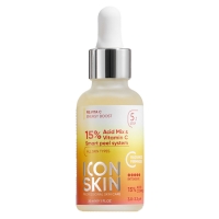 Icon Skin - Пилинг с витамином С с 15% комплексом кислот для всех типов кожи лица, 30 мл урьяж эйдж протект крем пилинг ночной многофункц д всех типов кожи бан 50мл