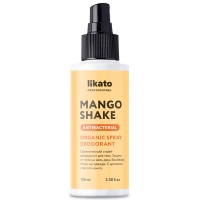 Likato - Органический спрей-дезодорант для тела Mango Shake, 100 мл спрей дезодорант для ног genwood