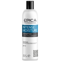 Epica Professional - Шампунь c маслом какао и экстрактом зародышей пшеницы для увлажнения и питания сухих волос, 300 мл