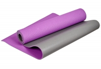 Bradex - Двухслойный коврик для йоги и фитнеса, фиолетовый, 173х61х0,6 см