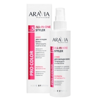 Aravia Professional - Спрей для укладки волос: термозащита и антистатик All-In-One Styler, 150 мл уплотняющий спрей для укладки волос taft густые и пышные заметная густота 150 мл