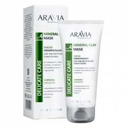 Фото Aravia Professional - Маска минеральная для чувствительной кожи головы Mineral Clay Mask, 200 мл