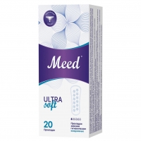 Meed - Ежедневные ультратонкие прокладки усеченной формы Ultra Soft, 20 шт