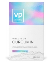 Vplab - Комплекс "Куркумин + витамин Д3", 60 капсул - фото 1