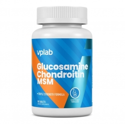 Фото Vplab - Хондропротектор для укрепления связок и суставов Glucosamine Chondroitin MSM, 90 таблеток