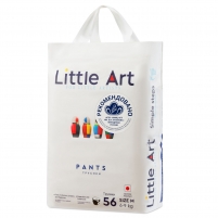 Фото Little Art - Детские трусики-подгузники размер M 6-9 кг, 56 шт