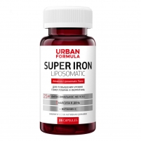 Фото Urban Formula - Комплекс Super Iron для повышения уровня гемоглобина и ферритина, 25 капсул