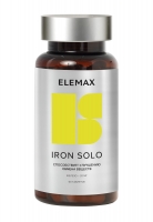 Elemax - Железа бисглицинат Iron Solo 20 мг, 60 таблеток вышивка шить железа на патч нация флаг значок переводов ткани ткани аппликация