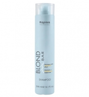 Kapous Professional - Бессульфатный шампунь с антижелтым эффектом, 300 мл обесцвечивающая пудра с антижелтым эффектом blond bar
